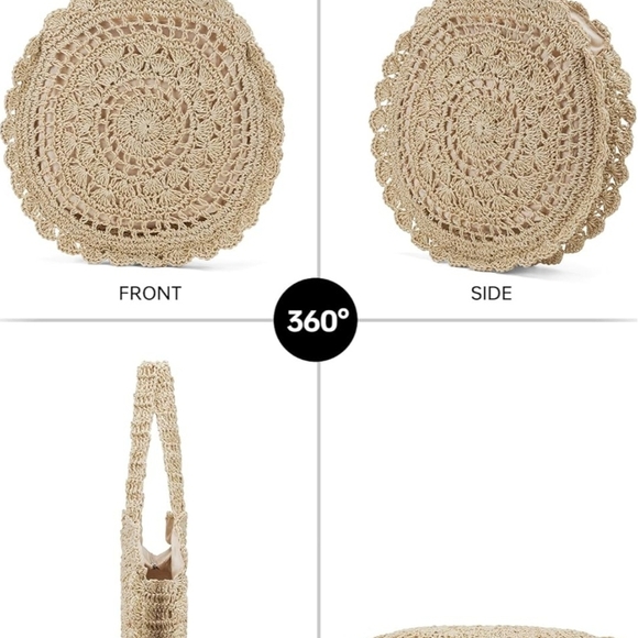 NWT Stylish Round Beach Bag. - Picture 7 of 9